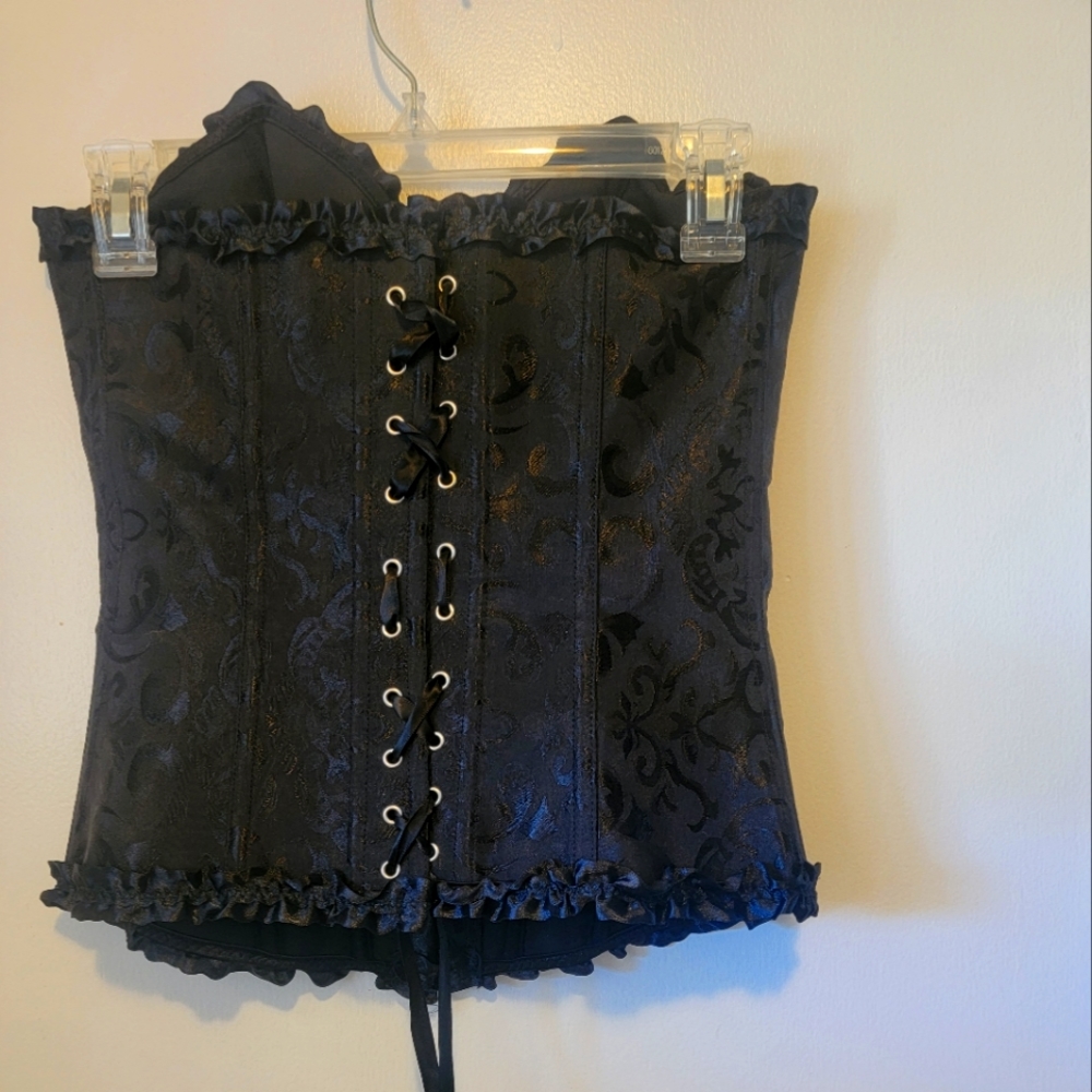 Black Lace Up Corset